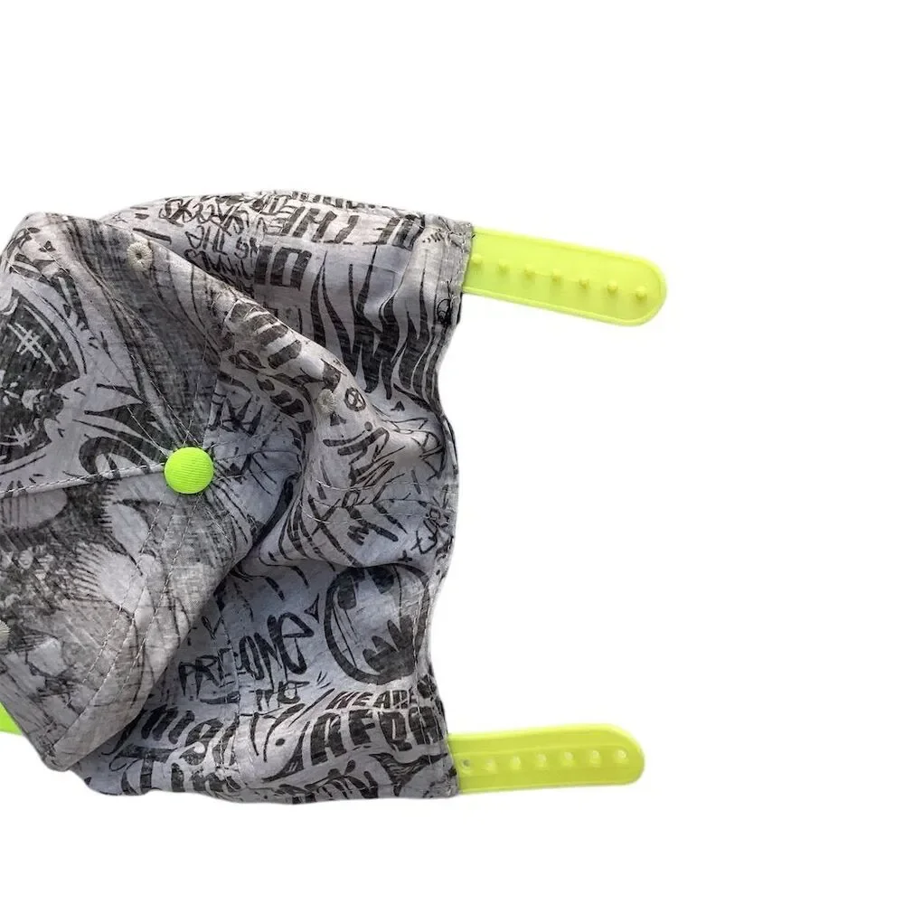 Batman Youth Snapback‎ Hat Neon Yellow Brim Adjustable Comic Graphic